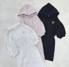 evelyn パーカーワンピース　ホワイト