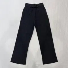 UNIQLO ウォッシャブルニットリブパンツ　グレー　サイズL