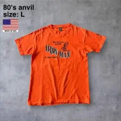 80's USA製 anvil アンビル　シングルステッチTシャツ