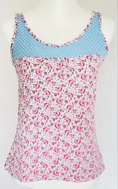 値下！【美品】ユニクロUNIQLO green gateコラボ花柄タンクトップＬ