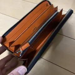 美品！ SONNE 長財布 黒 オレンジ内装