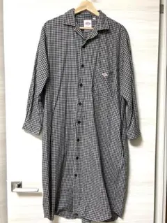 ダントン　長袖チェックシャツワンピース　36