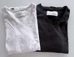 AKM nano universe Vネック 7分袖 Tシャツ 2枚セットのサムネイル