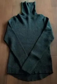 coca 軽量ニット タートルネックラウンドヘム