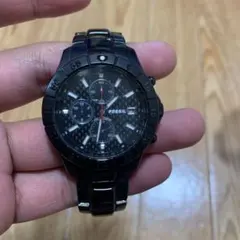 FOSSIL メンズ 腕時計 ブラック クォーツ
