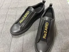 美品⭐︎ReZARD ブラック スリッポン スニーカー　45（28.5）