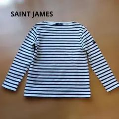 【美品】セントジェームス ウェッソン カットソー バスクシャツ ネイビー 紺白