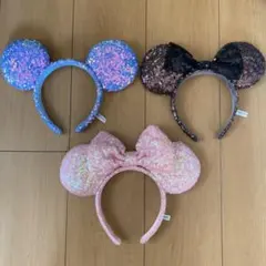 ミニーマウス　カチューシャ3個セット