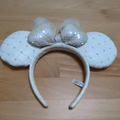 ディズニー　カチューシャ　ミニー　キルティング