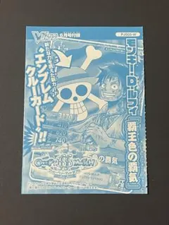 【Vジャンププロモ2009年】ルフィ　ワンピース　付録　新品未使用　1枚
