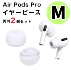 イヤーピース　AirPods　Pro　M　2個　イヤーチップ　　交換用　シンプル