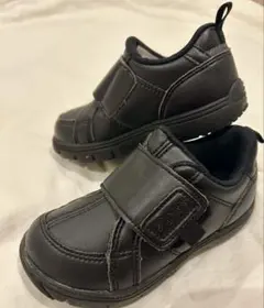 アシックス 15.5cm ブラック スニーカー キッズ フォーマル 卒園式　美品