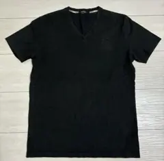 BURBERRY BLACK LABEL ブラック Vネック Tシャツ