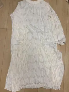 Kastane シアージャガードレースワンピース ホワイト 花柄