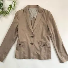 상태좋음 ロートレアモン テーラードジャケット 麻 薄手 さらさら M