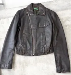 UNAITED COLORS OF BENETTON羊革 本レザージャケットのサムネイル