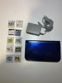 Newニンテンドー3DS LL ソフト10本 充電器 動作確認済み