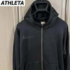 ATHLETA/アスレタ フード付きトラックジャケット Mサイズ/ブラック