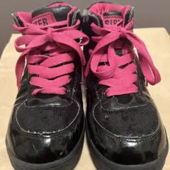 S♥JENNI 黒ピンク ハイカットスニーカー