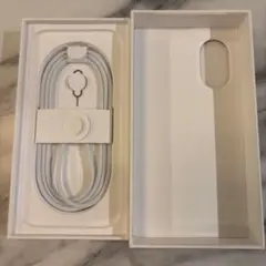 iPhone16 ホワイト 空箱 ケーブルのみ