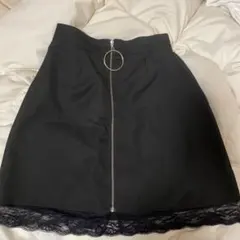 Jamieエーエヌケー　レース　スカート　黒　レース　y2k 韓国　地雷系