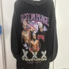 XXXテンタシオン (xxxtentacion) パーカー (M) ブラック - メルカリ