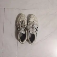 ASICS サッカーシューズ スパイク ホワイト/ブラック24.5cm