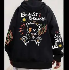 ENDLESS STRUGGLE グラフィックパーカー