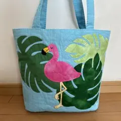 フラミンゴ　ハワイアントートバッグ