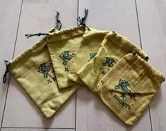 値下IL BISONTE/イルビゾンテ/ロゴ入り巾着袋 5個セットのサムネイル