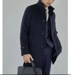 green label ウール スタンドカラー コート グリーンレーベル