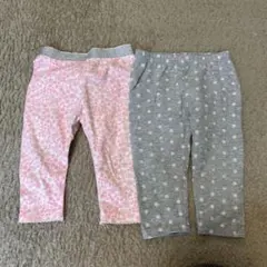 baby GAP ベビーレギンス 6-12ヶ月 ピンクグレー 2点セット