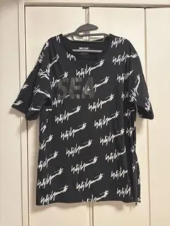 ウィンダンシー　プリント 半袖Tシャツ 黒のサムネイル