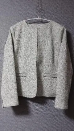 ikka ファンシーツイードジャケット