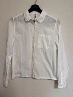 MHLコットンシャツ・ラウンド襟・M