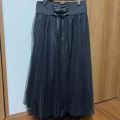 未使用品 axes femme フェイバリットカラースカート黒レースチュールのサムネイル