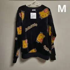 ■サンリオ　日焼けギャルキティ 総柄　ボア　トレーナー　Мサイズ
