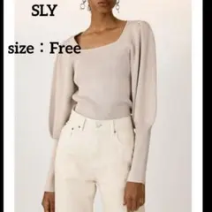 【SLY】 スクエアネックパフスリーブトップス