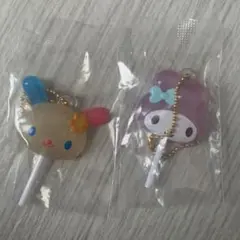 サンリオキャラクターズカラフルキャンディーチャーム　マイメロ、ウサハナ2点セット