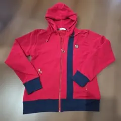 FILA フィラ　レッド パーカー　ゴルフ　テニス　スポーツウェア