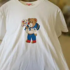 ♥早い物勝ち♥ヴィンテージ♥90'ミキハウス クマ プリントTシャツ ホワイト♥のサムネイル