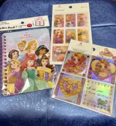 ディズニープリンセス シール帳　シール　ラプンツェル　３点セット