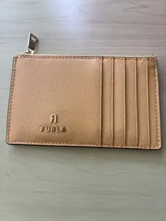 FURLA イエロー レザー カードケース