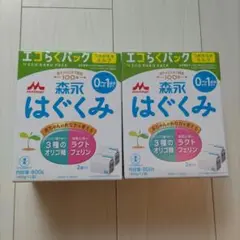【2箱セット】森永 はぐくみ エコらくパック 800g (400g x 2)