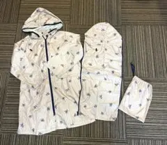 ママのレインコート　抱っこしたまま　フード付き　抱っこおんぶ、3way