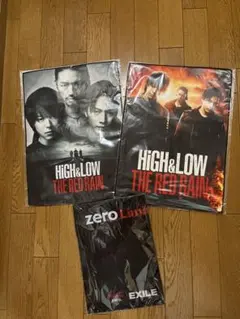 HIGH&LOW マイクロファイバータオル2枚とzero Limitバンダナ