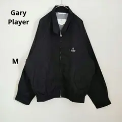 Gary Player 黒 ジッパー付き 軽量 ジャケット 春 秋 M シンプル