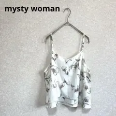 mysty woman ミスティウーマン 花柄キャミソール 韓国製 ホワイト Fのサムネイル