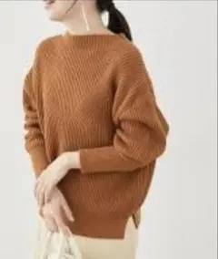 サロンドアダムエロペ カシミヤ混 ハイネック セーター