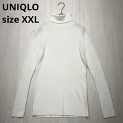 ● UNIQLO ユニクロ　ウール　タートルネック　リブニット　XXL